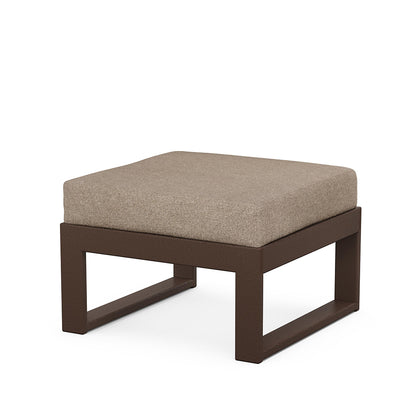 
                  Edge Ottoman Mahogany Frame Spiced Burlap Cushion - Image 55
                