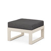 Edge Ottoman Sand Frame Ash Charcoal Cushion