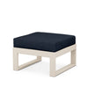 Edge Ottoman Sand Frame Marine Indigo Cushion