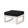 Edge Ottoman Sand Frame Midnight Linen Cushion