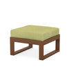 Edge Ottoman Teak Frame Chatreuse Boucle Cushion