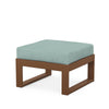 Edge Ottoman Teak Frame Glacier Spa Cushion