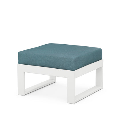 
                  Edge Ottoman White Frame Ocean Teal Cushion - Image 94
                