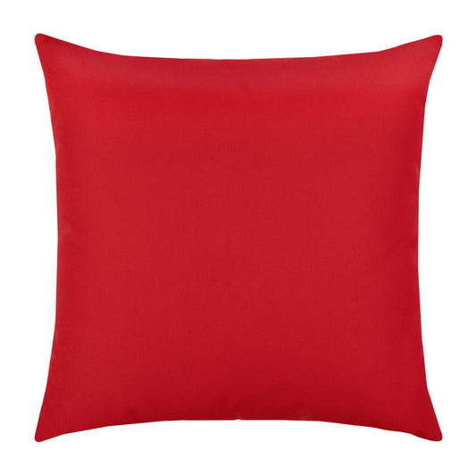 20" Square Elaine Smith Pillow  Canvas Logo Red