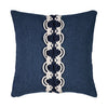 Elaine Smith 20 Square Pillow Distinct Indigo