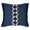 Elaine Smith 20 Square Pillow Distinction Indigo