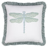 Elaine Smith 20 Square Pillow Dragonfly Surf