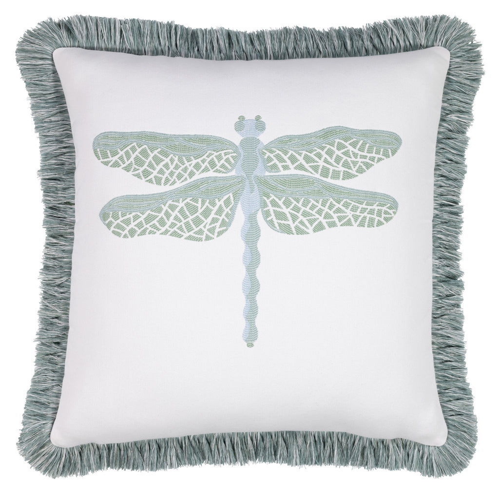 Elaine Smith 20 Square Pillow Dragonfly Surf