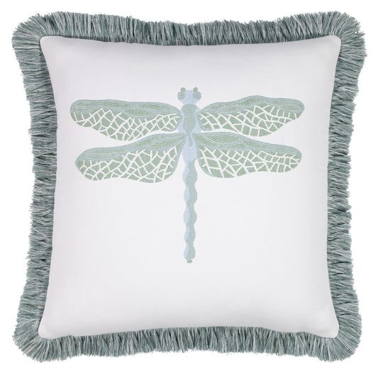 20" Square Elaine Smith Pillow  Dragonfly Surf