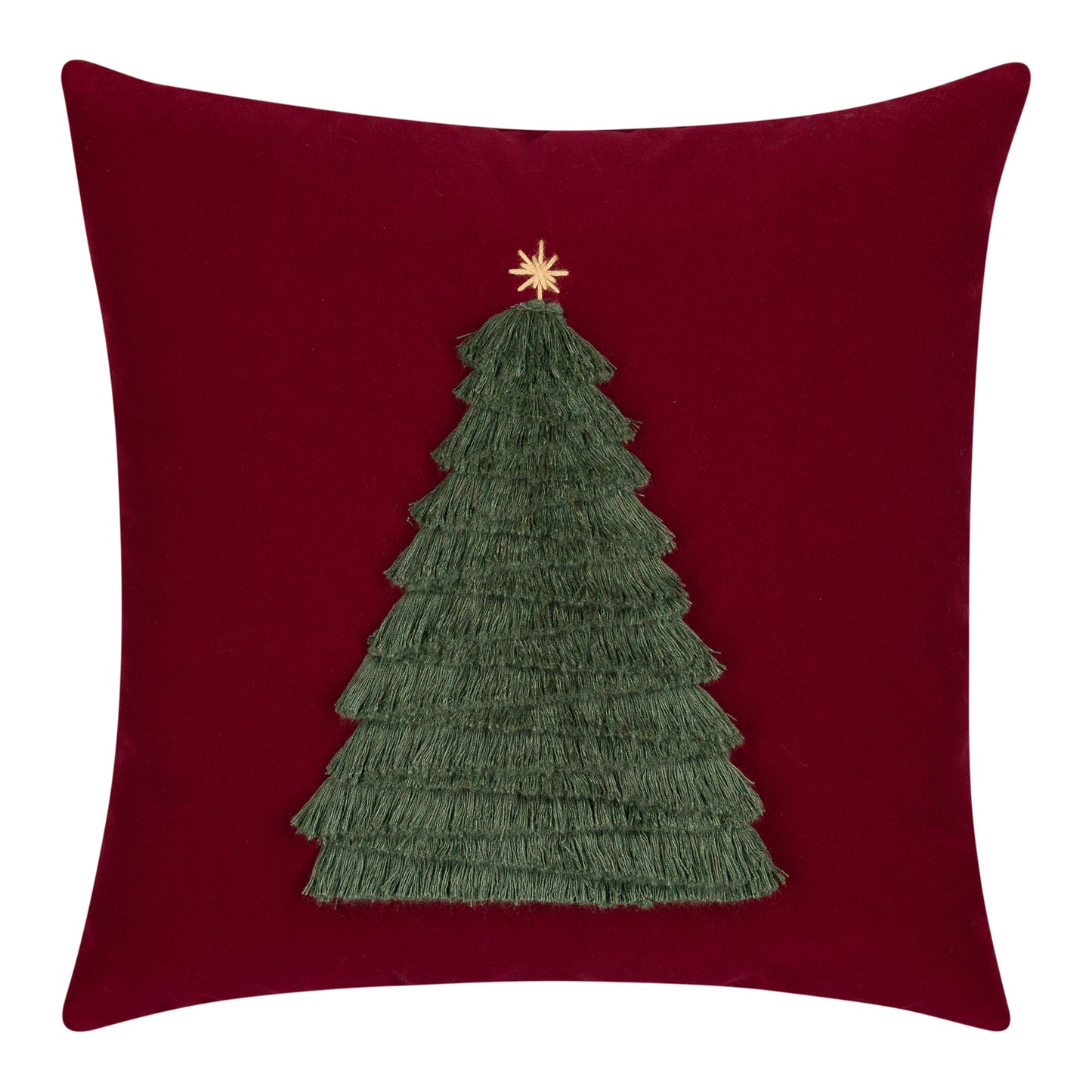 Elaine Smith 20 Square Pillow Fraser Fir Ruby, image 1