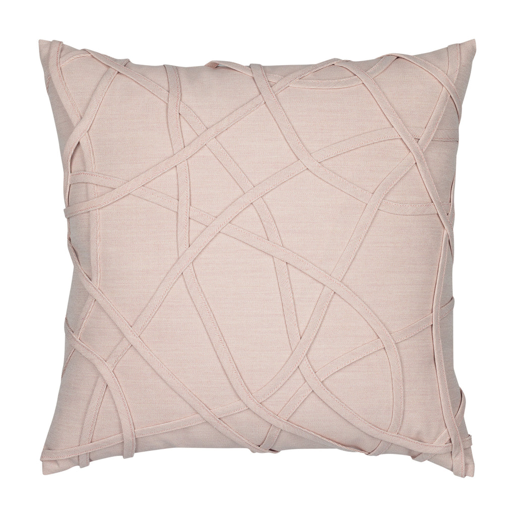 20" Square Elaine Smith Pillow Illusion Blush
