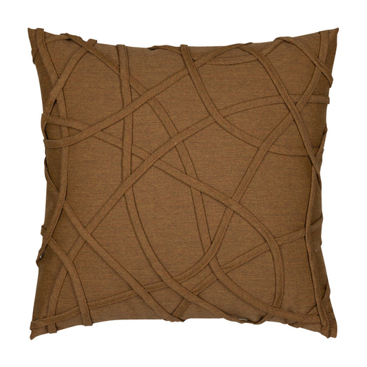 20" Square Elaine Smith Pillow Illusion Teak