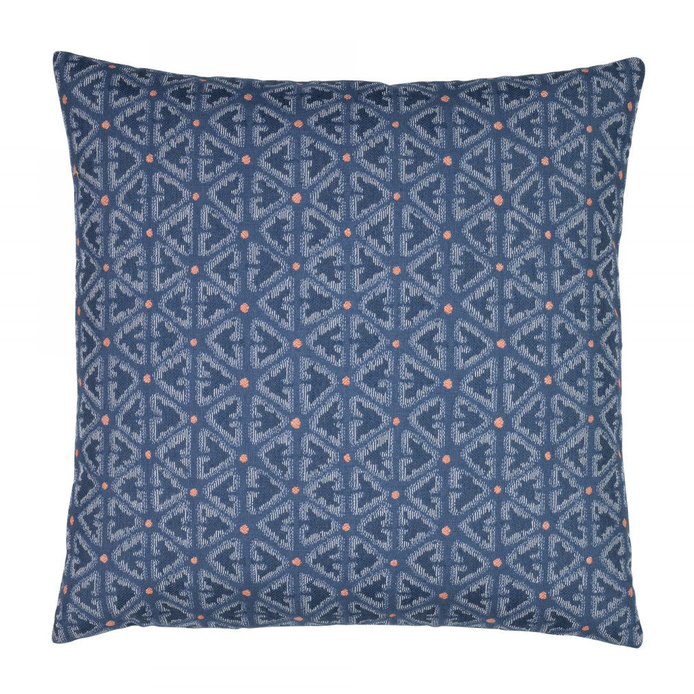 Elaine Smith 20 Square Pillow Intricate Denim, image 1