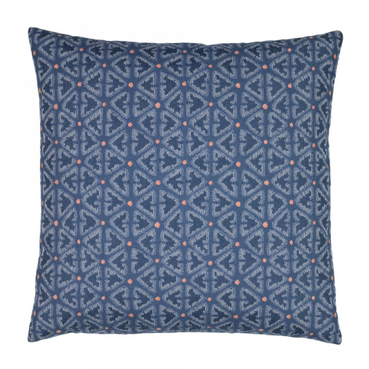 20" Square Elaine Smith Pillow  Intricate Denim