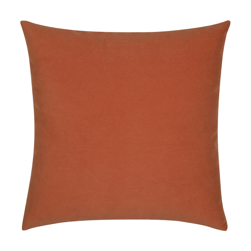 Elaine Smith 20 Square Pillow Lush Velvet Papaya