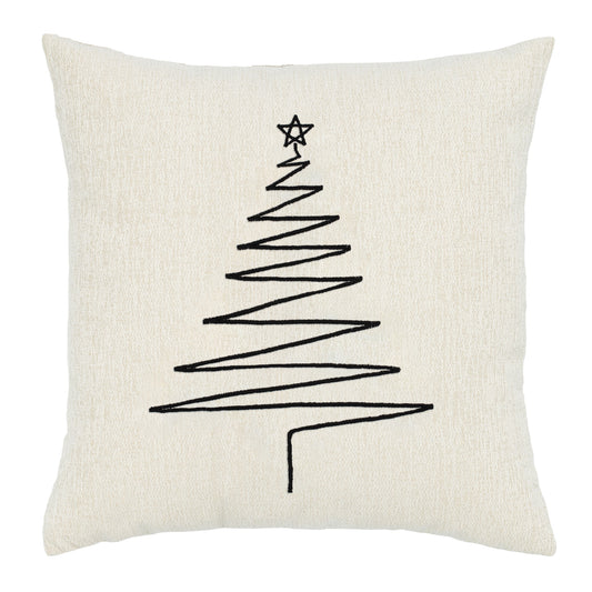 20" Square Elaine Smith Pillow Silent Night Crema