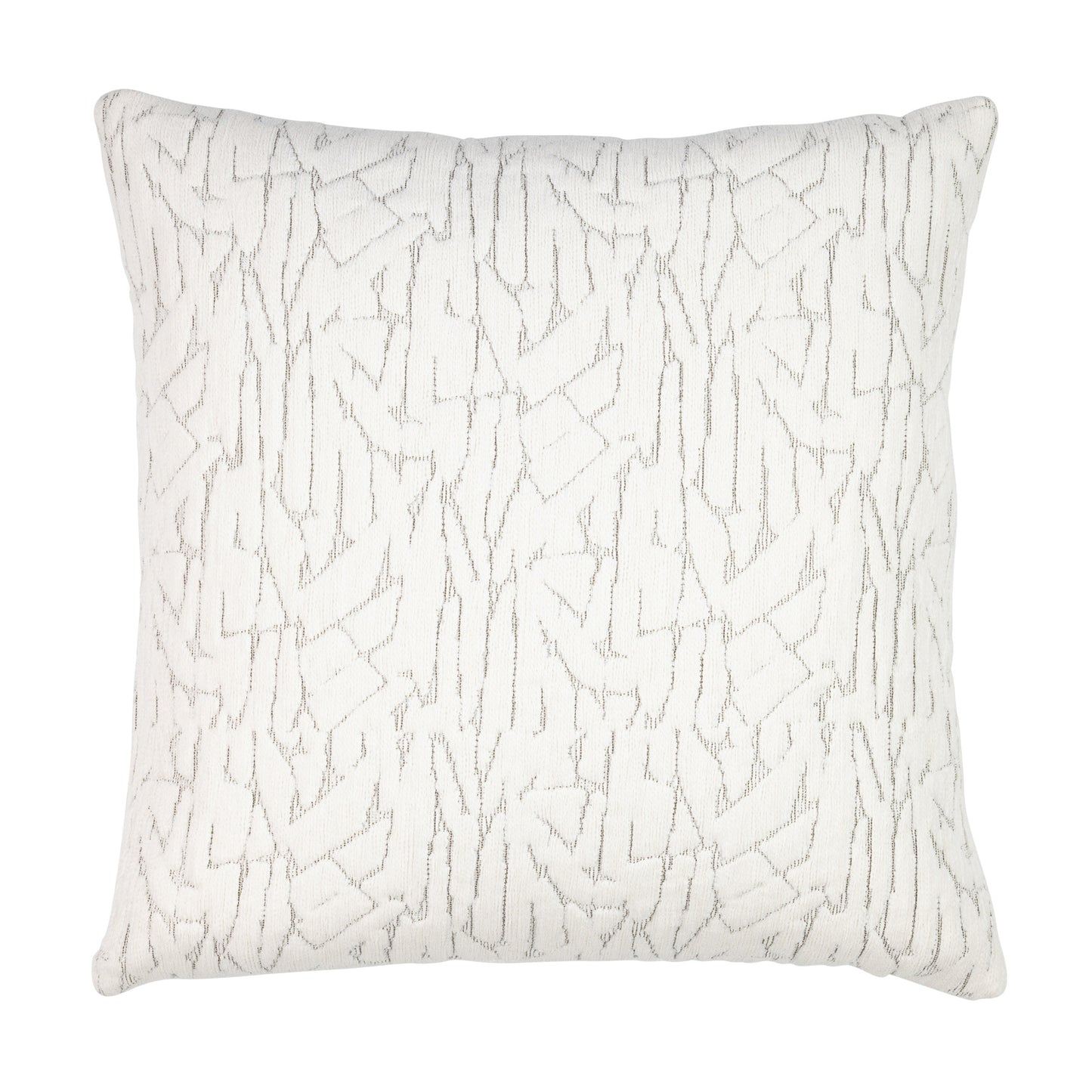 20" Square Elaine Smith Pillow  Synchronize Ivory