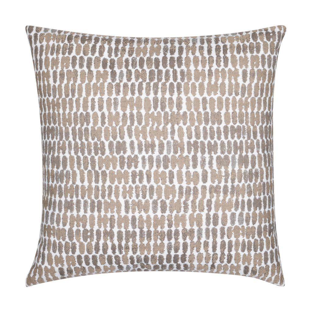 Elaine Smith 20 Square Pillow Thumbprint Latte