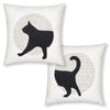 Elaine Smith 20 Square Pillow Unconditional Meow Head _ Tail