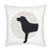 Elaine Smith 20 Square Pillow Unconditional Woof Head