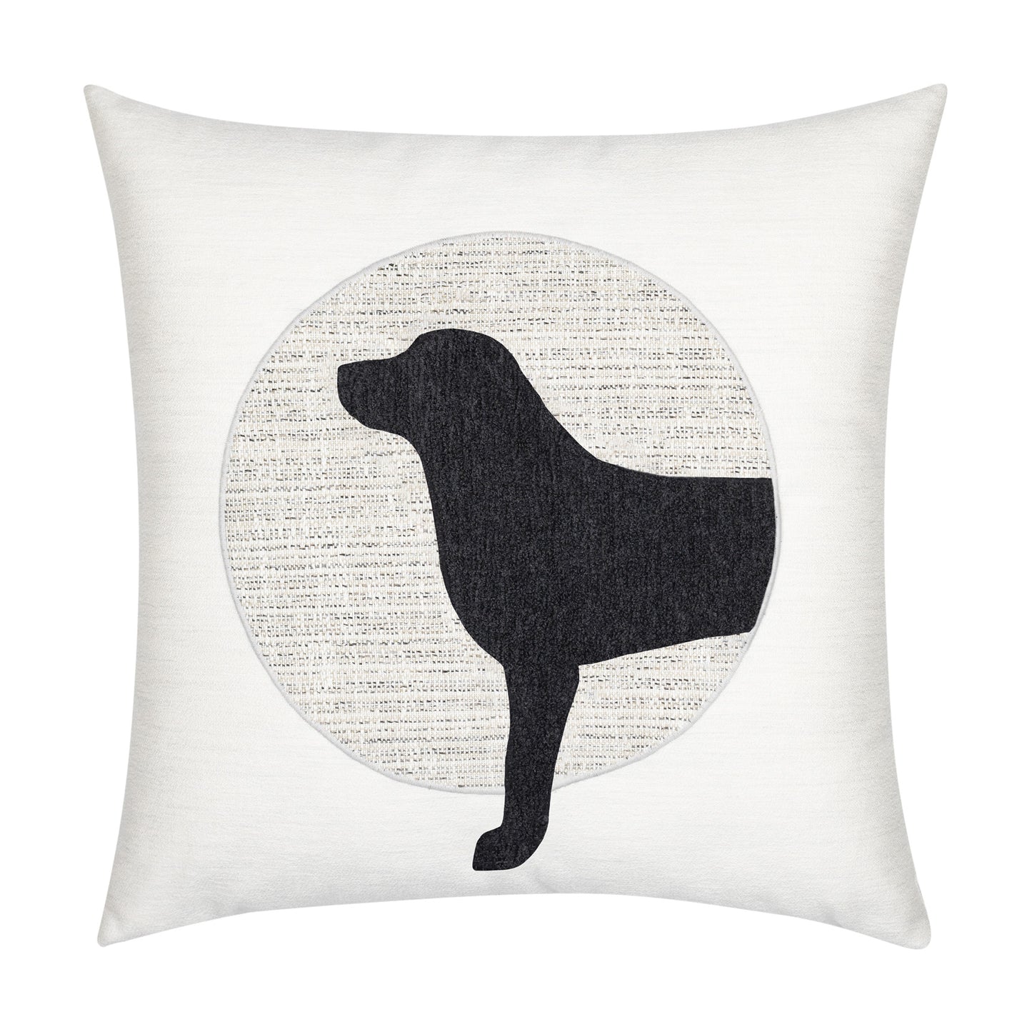 20" Square Elaine Smith Pillow  Unconditional Woof Head