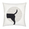 Elaine Smith 20 Square Pillow Unconditional Woof Tail