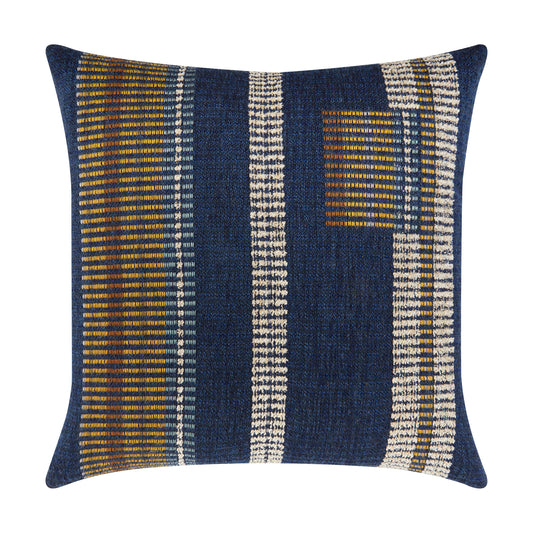 Elaine Smith 20 Square Pillow Voyage Indigo