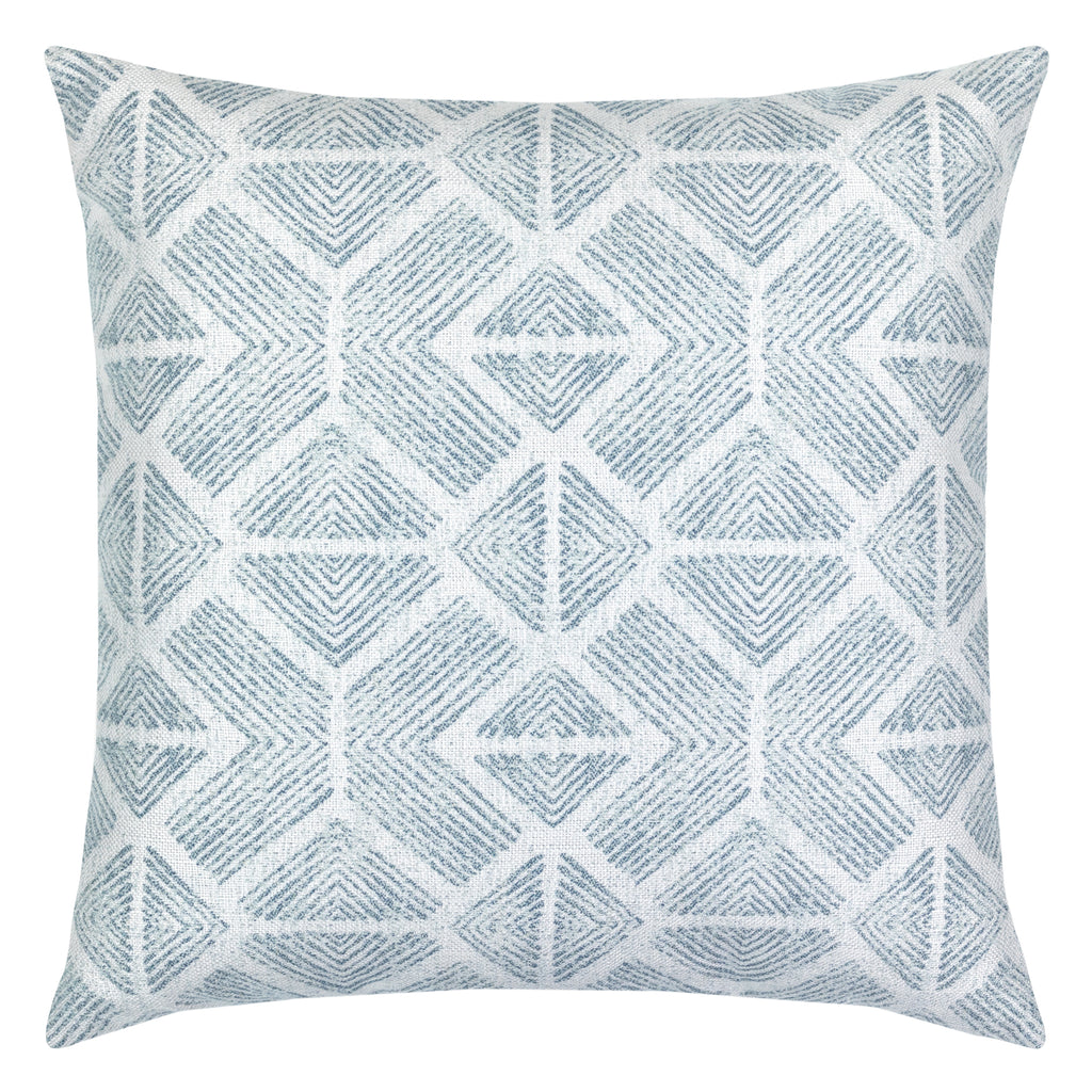 Elaine Smith 22 Square Pillow Bakuba Stream