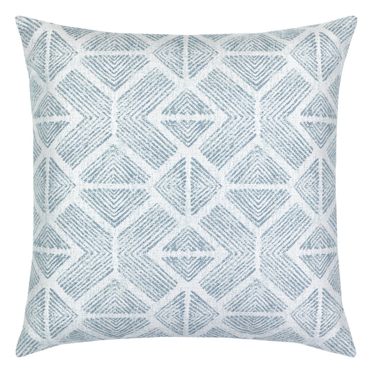 Elaine Smith 22 Square Pillow Bakuba Stream