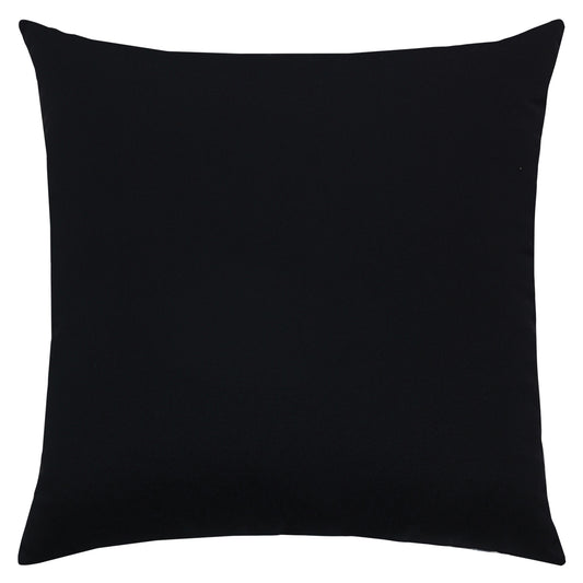 22" Square Elaine Smith Pillow  Canvas Black