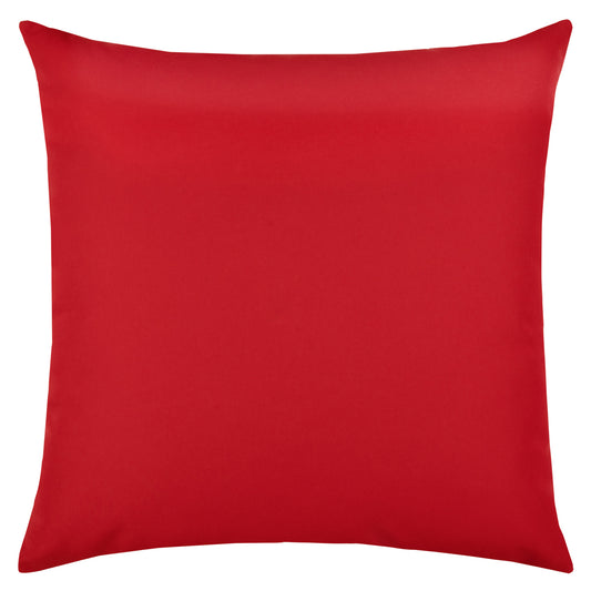 22" Square Elaine Smith Pillow  Canvas Logo Red