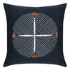 Elaine Smith 22 Square Pillow Direction Indigo