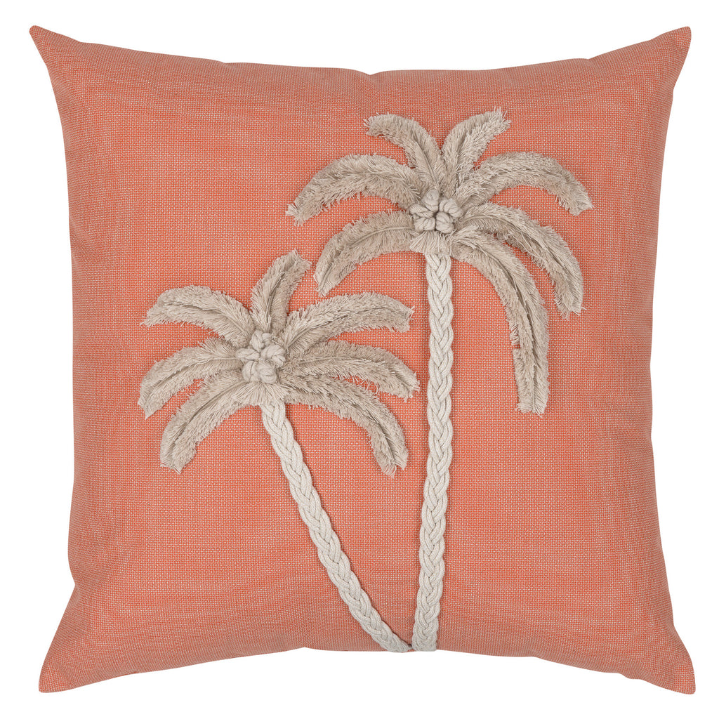 Elaine Smith 22 Square Pillow Escape Coral