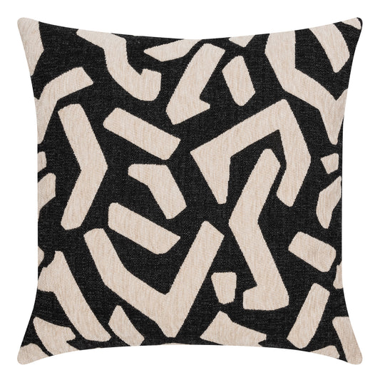 22" Square Elaine Smith Pillow  Fascination Charcoal