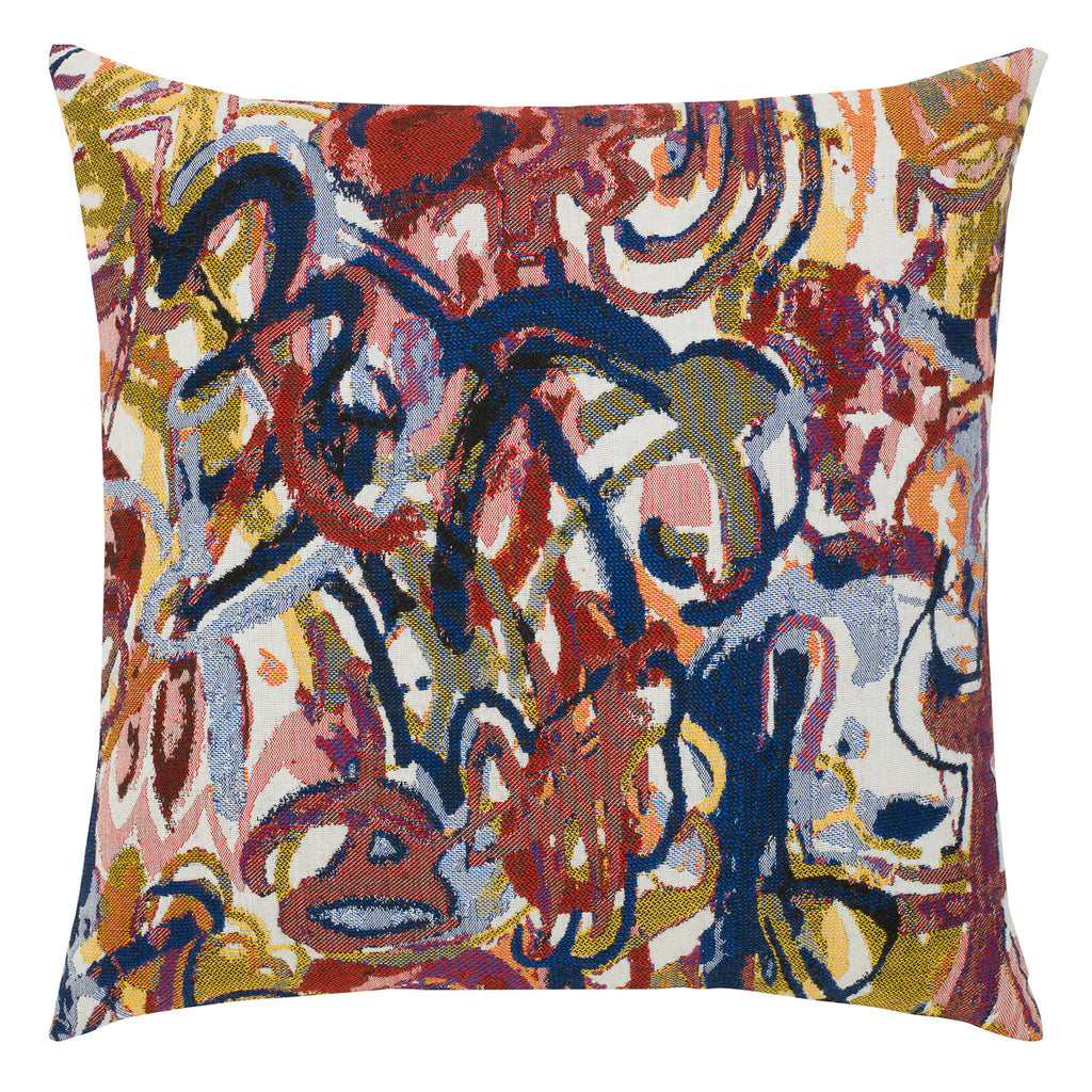 Elaine Smith 22 Square Pillow Graffiti Double Sided