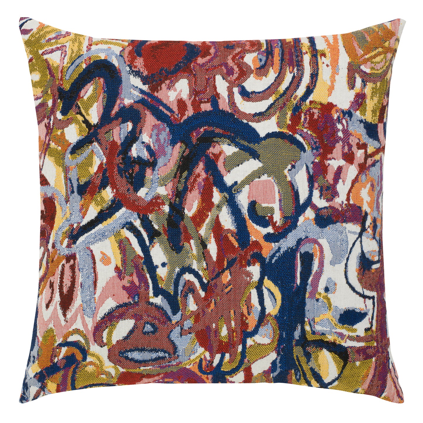 Elaine Smith 22 Square Pillow Graffiti Double Sided, image 1