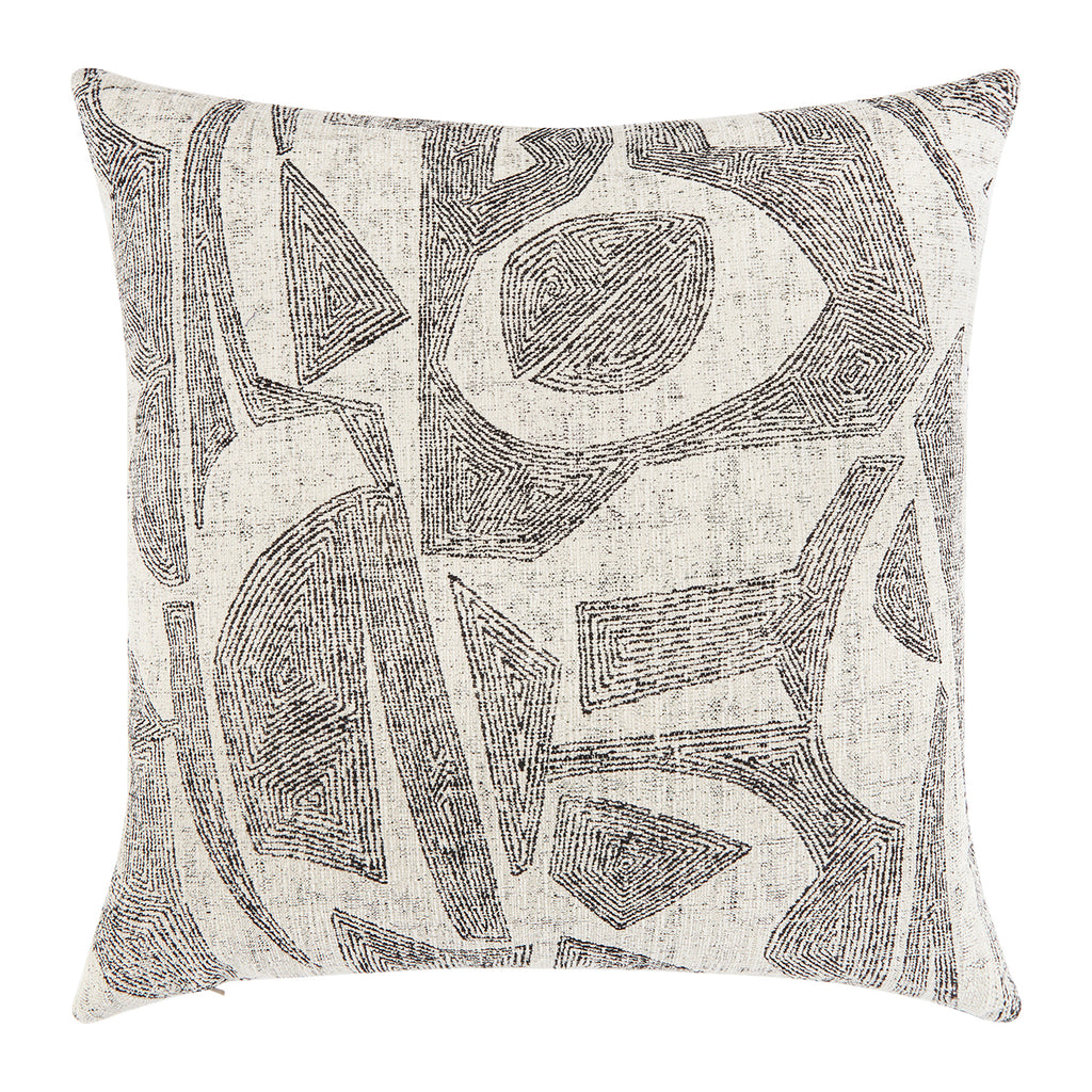 Elaine Smith 22 Square Pillow Influence Ebony