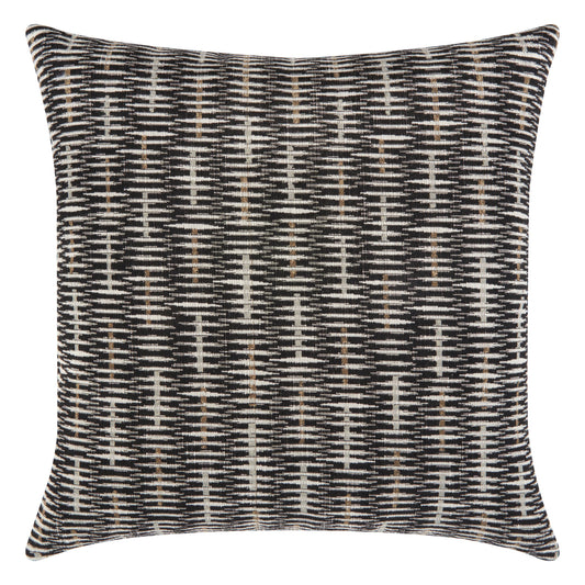 22" Square Elaine Smith Pillow  Intertwine Ebony