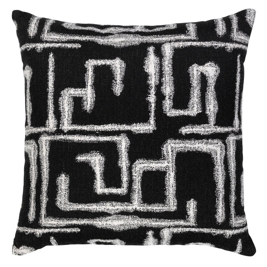 Elaine Smith 22 Square Pillow Kasai Ebony