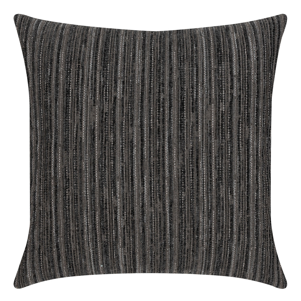 Elaine Smith 22 Square Pillow Luxe Stripe Charcoal