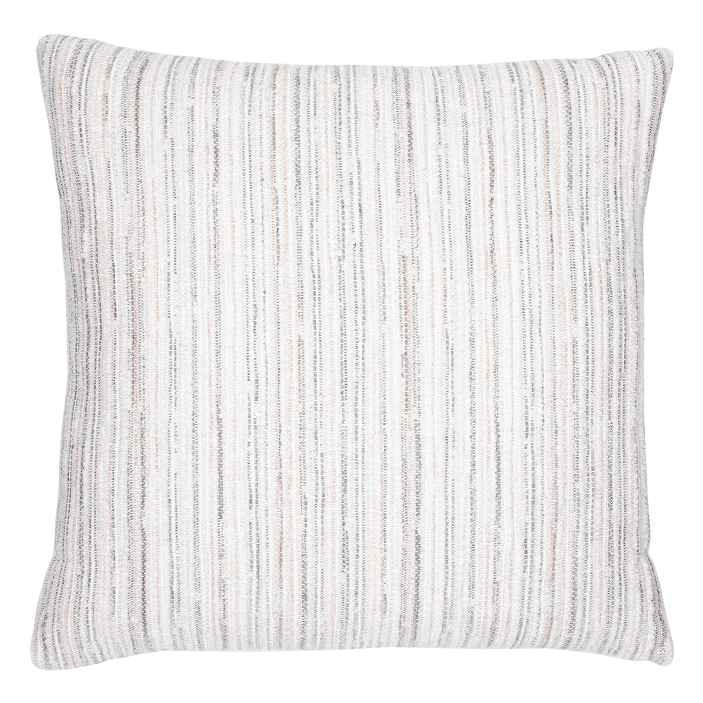 Elaine Smith 22 Square Pillow Luxe Stripe Pebble