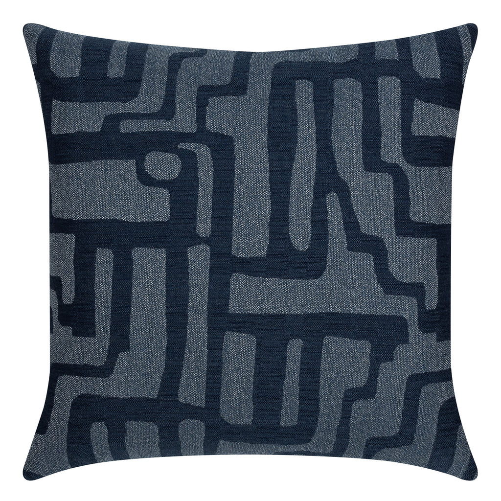 Elaine Smith 22 Square Pillow Noble Indigo