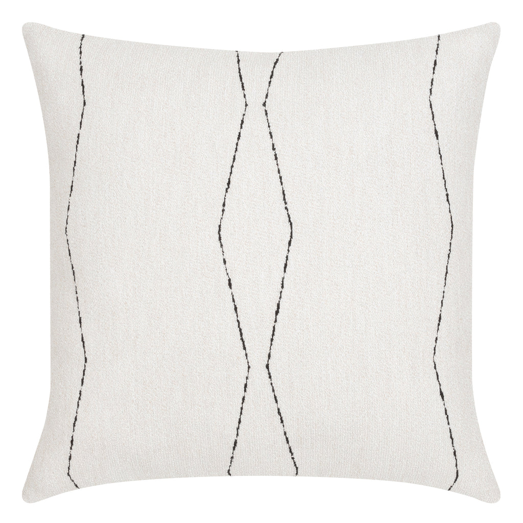 Elaine Smith 22 Square Pillow Oblique Ebony