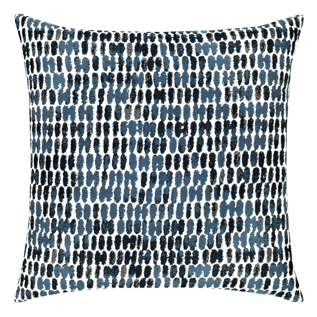 Elaine Smith 22 Square Pillow Thumbprint Indigo