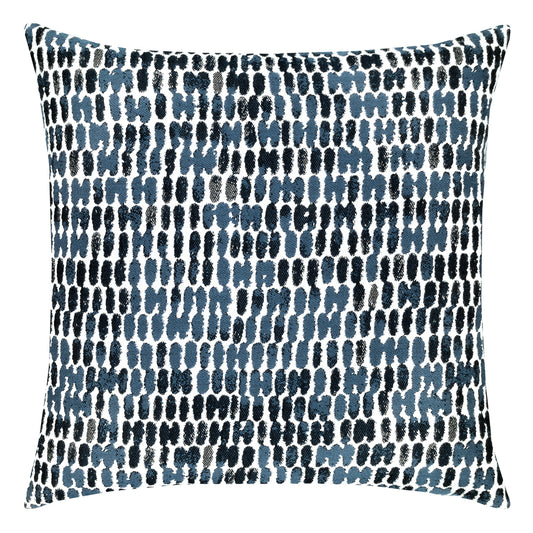 Elaine Smith 22 Square Pillow Thumbprint Indigo