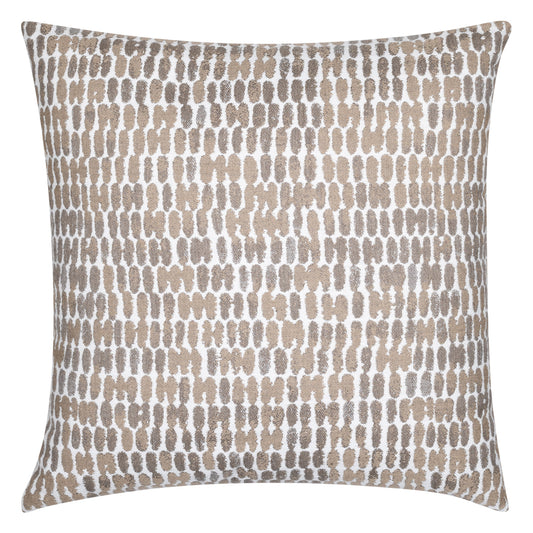 22" Square Elaine Smith Pillow  Thumbprint Latte