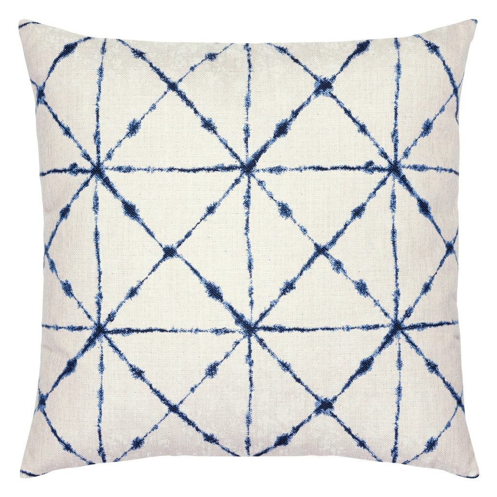 Elaine Smith 22 Square Pillow Trilogy Indigo