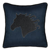 22" Square Elaine Smith Pillow Black Beauty