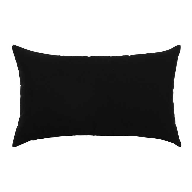 12" x 20" Elaine Smith Pillow  Canvas Black