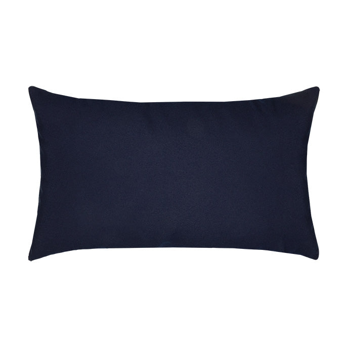 Elaine Smith Canvas Navy Lumbar Pillow